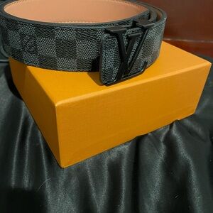 Louis Vuitton Black Checkered Belt Bag